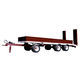 flatbed trailer / 3-axle / agricultural / 20 ton