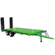 flatbed trailer / semi-mounted / tandem axle / agricultural