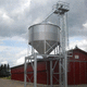 grain silo / metal / cone-bottom