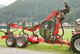 trailer-mounted log loader / knuckle boom