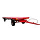 flatbed trailer / 2-axle / forage / 10 ton