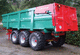 dump trailer / mounted / tandem axle / 3-axle