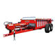 trailed manure spreader / horizontals beaters / tandem