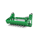 round bale cutter / with wrap retainer