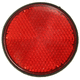 round reflex reflector / red / screw-in / for agricultural machinery