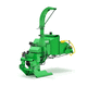 towed wood chipper / mounted / with combustion engine / hydraulic supply