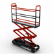 greenhouse harvest trolley / self-propelled