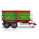 tipping trailer / mounted / tandem axle / agricultural