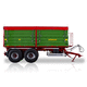 tipping trailer / mounted / tandem axle / agricultural