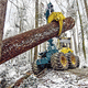 self-propelled forestry skidder