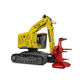 tracked forestry harvester / with crane