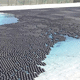 evaporation floating cover / for reservoir / for wastewater treatment basins / polyethylene