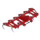 mounted field cultivator / rigid tine / folding / 3-point hitch