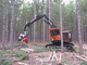tracked forestry harvester