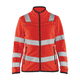 work jacket / fleece / polyester / high-visibility