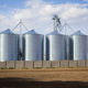 grain silo / steel / galvanised steel / round