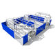 adjustable farrowing pen / anti-crush protection / slatted floor