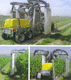 towed sprayer / for viticulture / hydraulic / folding arms