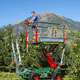 orchard platform / self-propelled / adjustable-height / electric