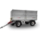 flatbed trailer / 3-axle / agricultural / 14 tons