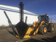 backhoe loader-mounted tree spade