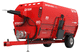 horizontal mixing wagon / towed / 2-auger / with weighing system