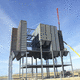 grain silo / metal / cone-bottom / rectangular