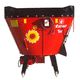 vertical mixing wagon / towed / side discharge / single-auger