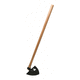 hoe with wooden handle