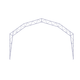 PVC warehouse / for agricultural equipment / disassemblable / steel frame