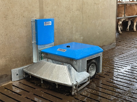 Robot de limpieza de estiércol PRIBOT: limpieza automática del establo para una higiene máxima