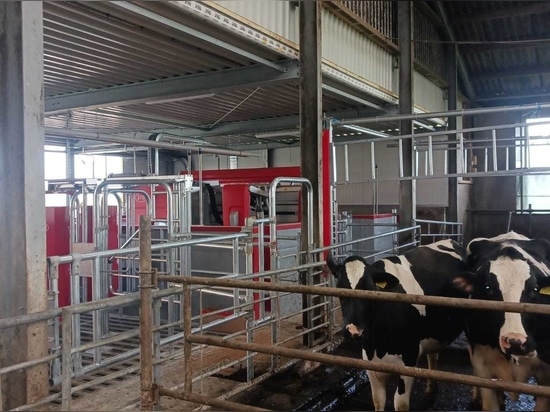 Aire du robot de traite Lely