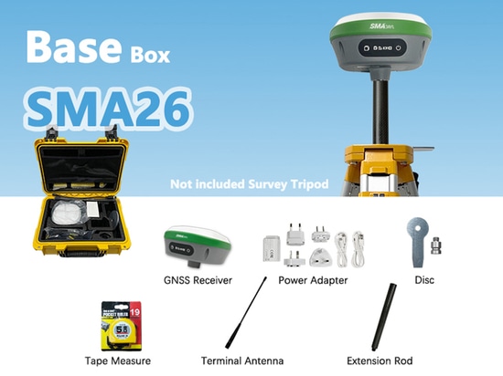 SMA26 RTK GPS Terra agrimensura attrezzature Rover + Base + collettore (Software permanente valido)