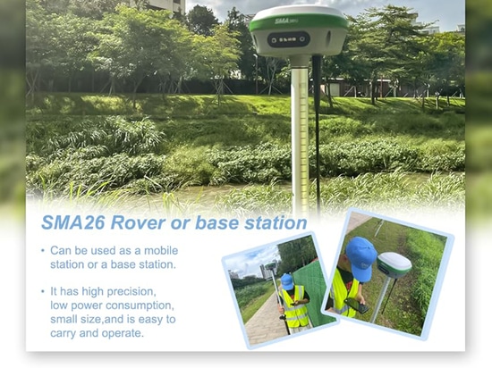 SMA26 RTK GPS Terra agrimensura attrezzature Rover + Base + collettore (Software permanente valido)