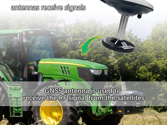 JY100 Sistema de Guiado GPS para Tractores Pantalla de 10 pulgadas,Impermeable,Precisión de 30cm GPS para Agricultura de Alta Precisión Fuerte Antena GNSS Anti-Interferencias,Funciona sin Internet ...