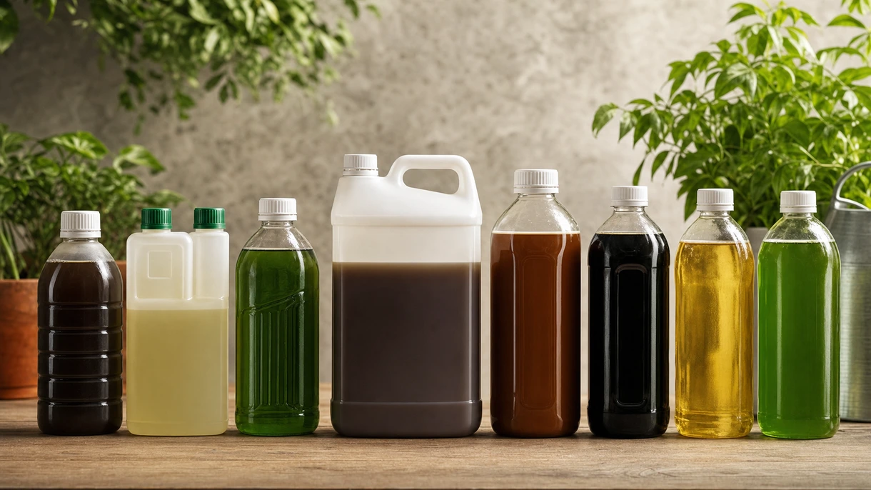 Irroratrice di concime liquido che applica una soluzione nutritiva su un campo di mais commerciale utilizzando barre di precisione e trattori con guida GPS.