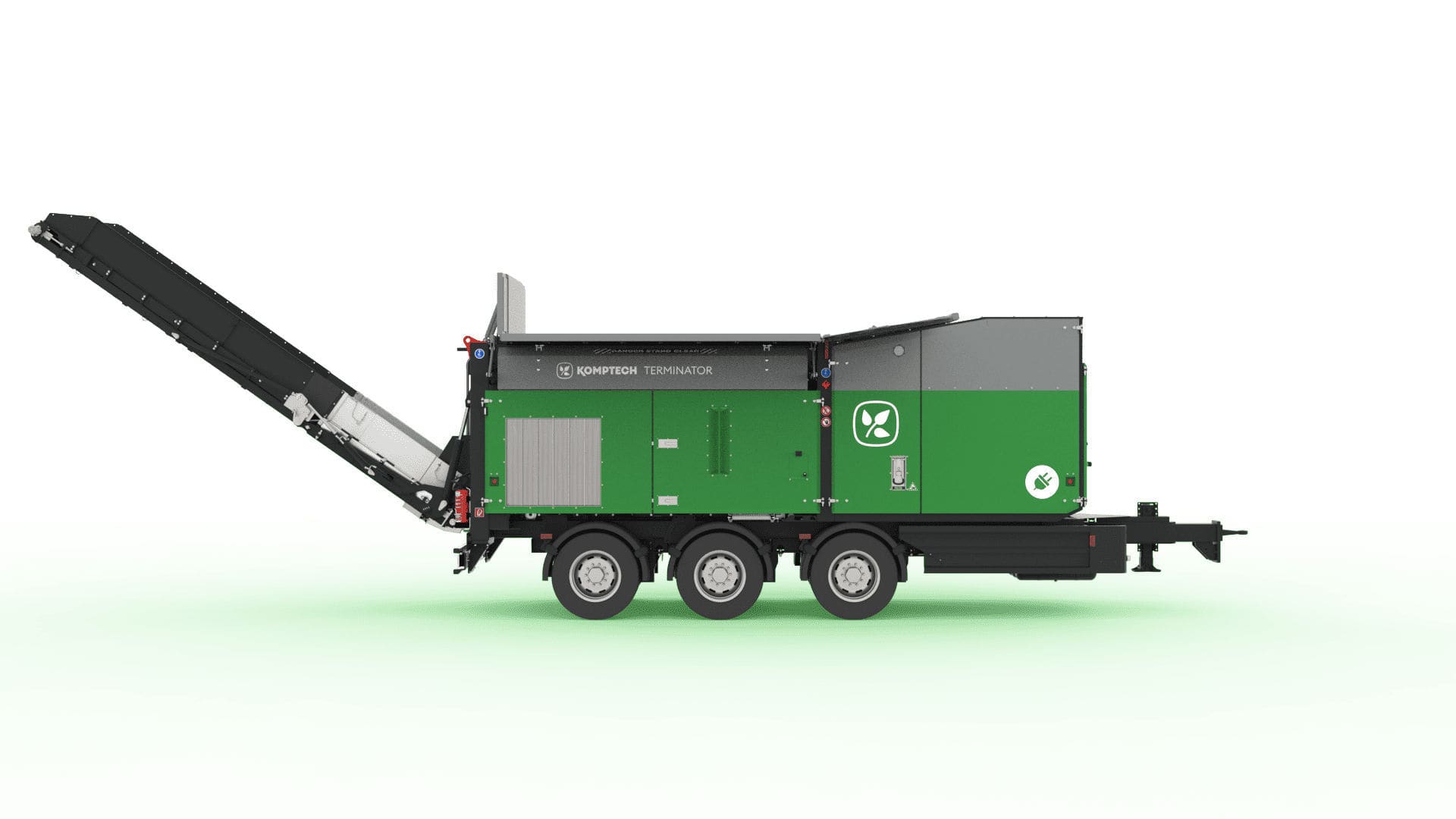 Cippatrice su ruote Terminator emobile Komptech GmbH elettrica