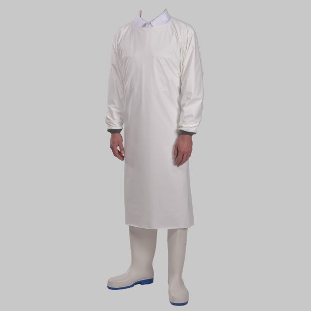 Luxylei Grembiule a Maniche Lunghe in Tela, Grembiule Cucina Traspirante Antimacchia per Uso Domestico, Tute, Forniture Cucina