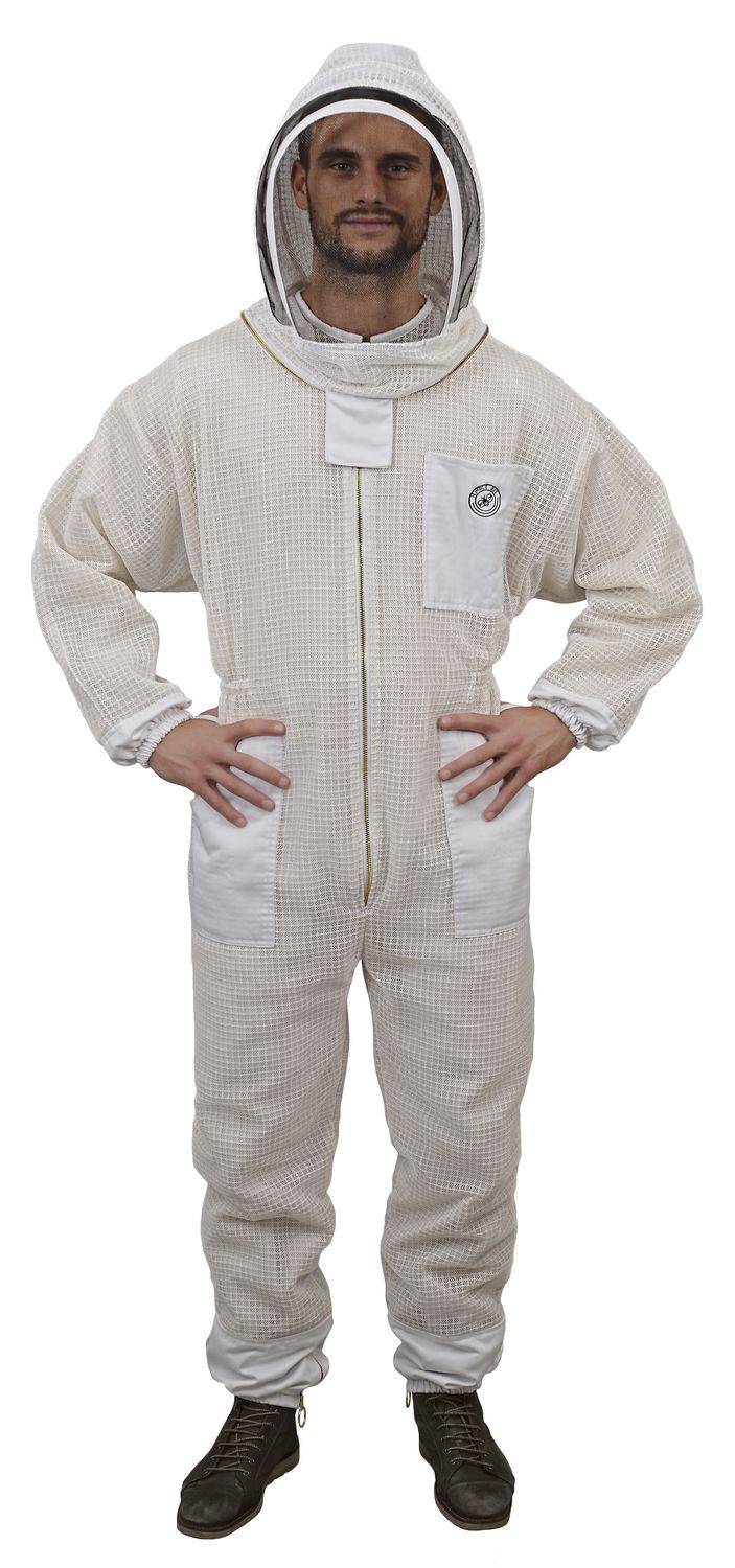 Tuta Per Apicoltori | Tuta Per Api Ventilata | Tuta Protettiva Per Api Con Cappuccio | Tuta Per Apicoltori Ventilata | Attrezzatura Per Apicoltura In Misto Cotone | Protezione Contro Le Api Per La