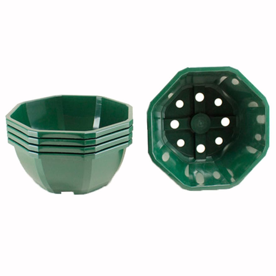 Piatti per vasi in plastica/PVC/piattino, vassoio in plastica, per vaso rotondo, 17 cm e 20 cm, piatti per vasi (confezione da 2) / piatto rotondo per vaso, piante (grigio