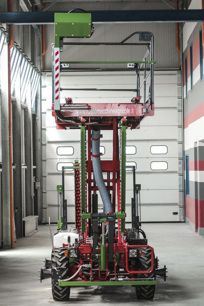 Carrello raccolta per frutteto - Fruttolo Autolevel - RMA ROSSO
