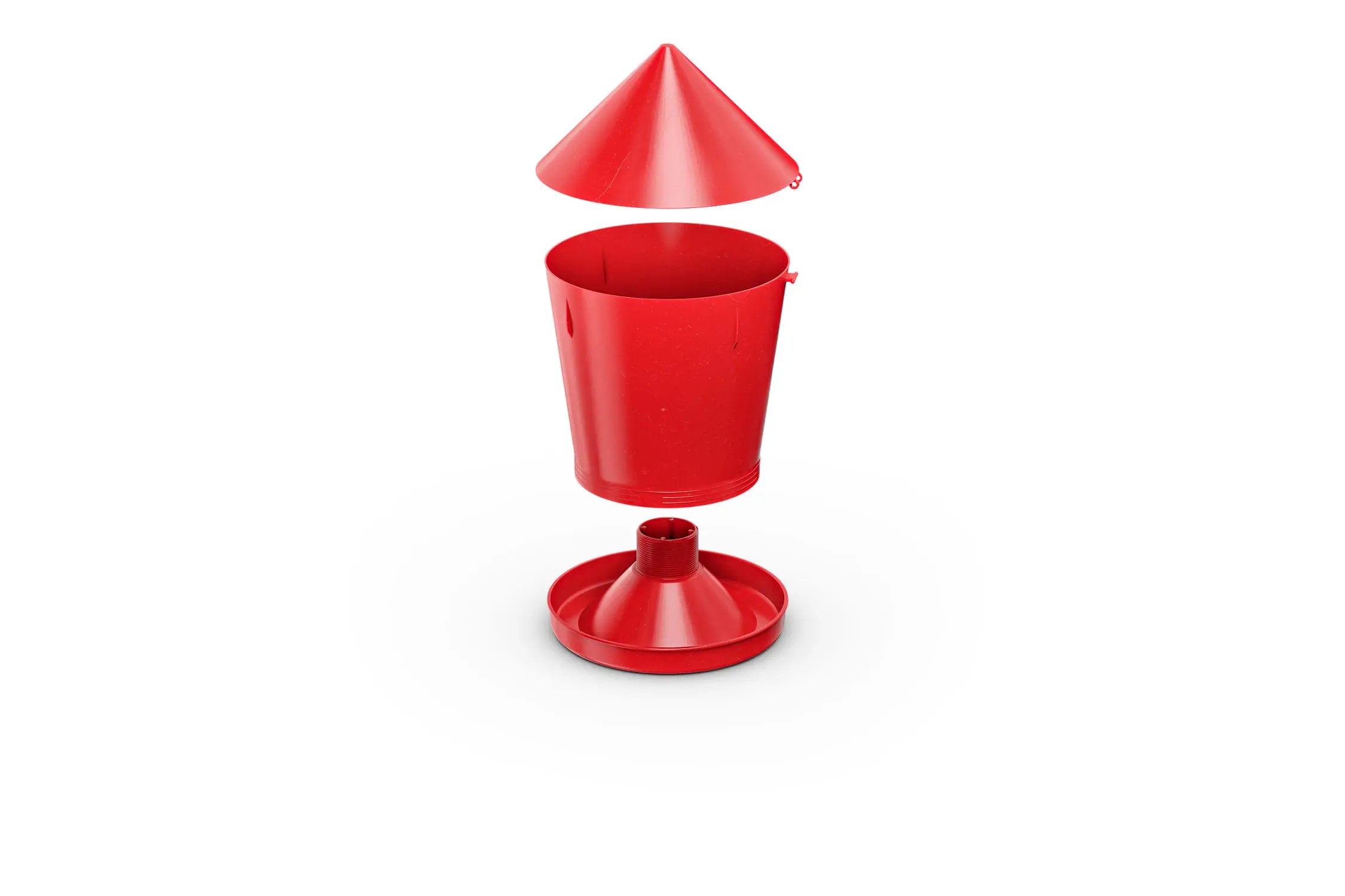 Cone Di Contenimento Per Pollame In Metallo - Design A Imbuto, Posteriore Piatto, Per Galline E Polli Fino A 6,8 Kg