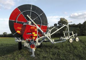 avvolgitore di irrigazione con trasmissione a turbina