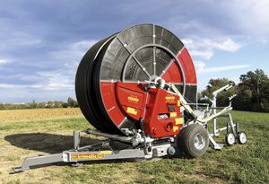 avvolgitore di irrigazione con trasmissione a turbina