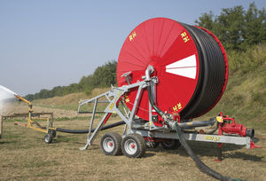 avvolgitore di irrigazione con trasmissione a turbina 1