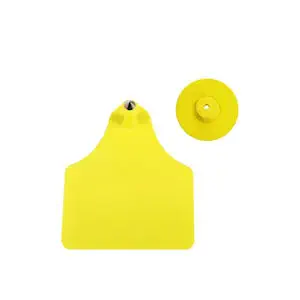 Set Marchi Auricolari Numerati 001-100 Per Ovini In Plastica Gialla – Kit Di Identificazione Per Bestiame, 100 Pezzi
