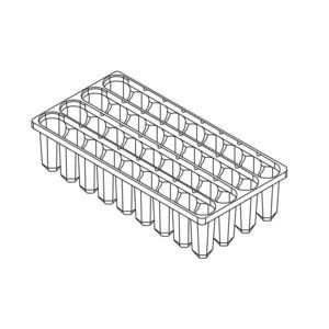seminiera alveolare in plastica