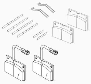 kit di riparazione freni per JCB