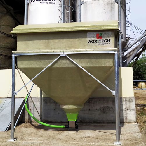 Silo per cereali - AGRICASE series - AGRITECH S.R.L. - in metallo / in acciaio galvanizzato / in fibra di vetro