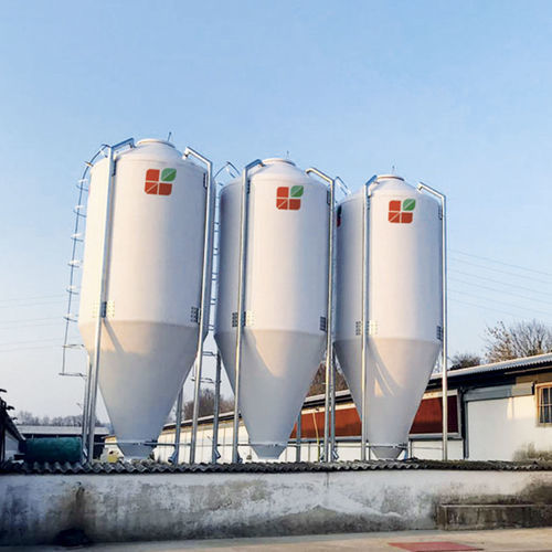 Silo per cereali - SIM Series - AGRITECH S.R.L. - per alimentazione animale / in fibra di vetro / a fondo conico